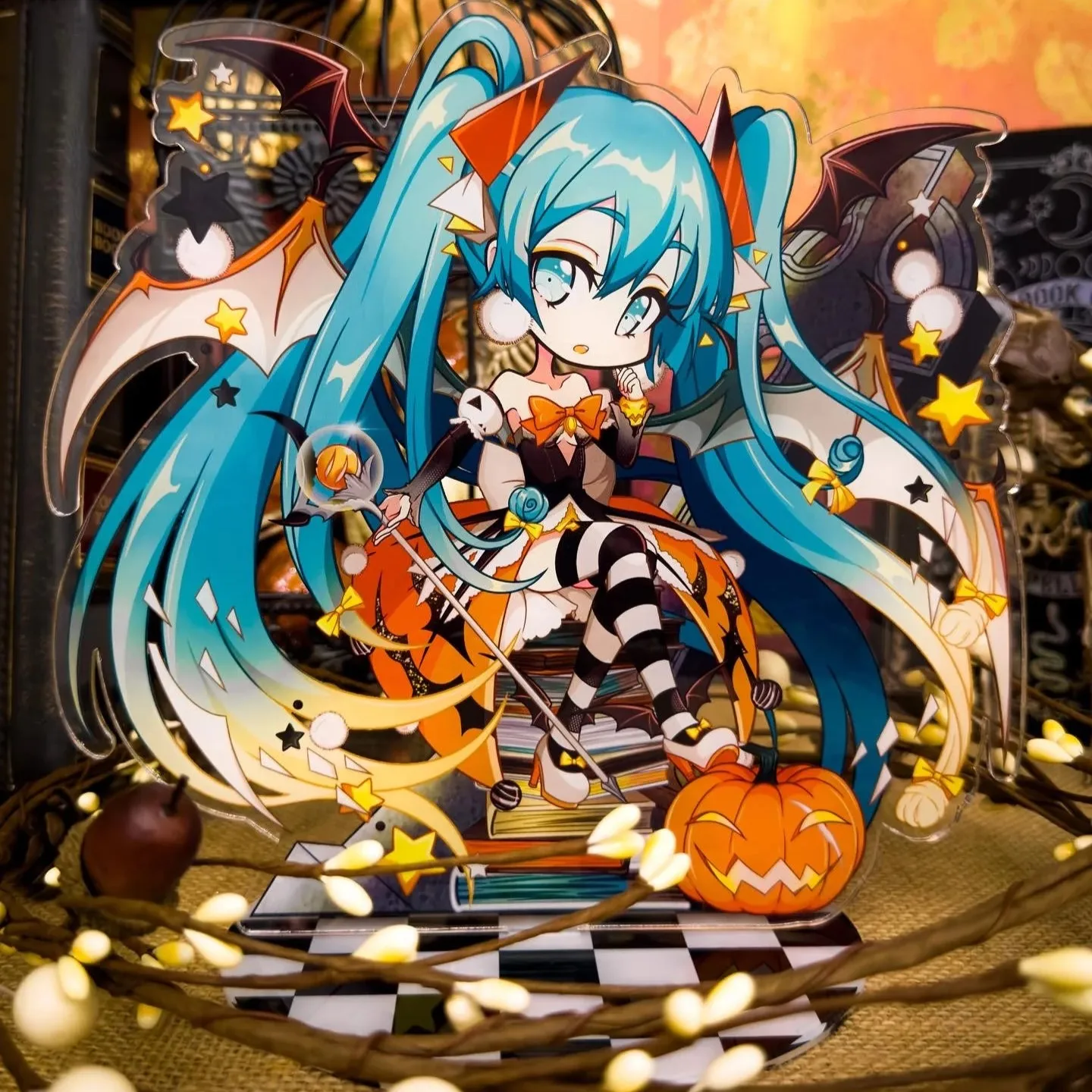 Miku Anime Merchandise Custom Anime Character Printed Clear Acrylic Stand Plastic Standee For Tables