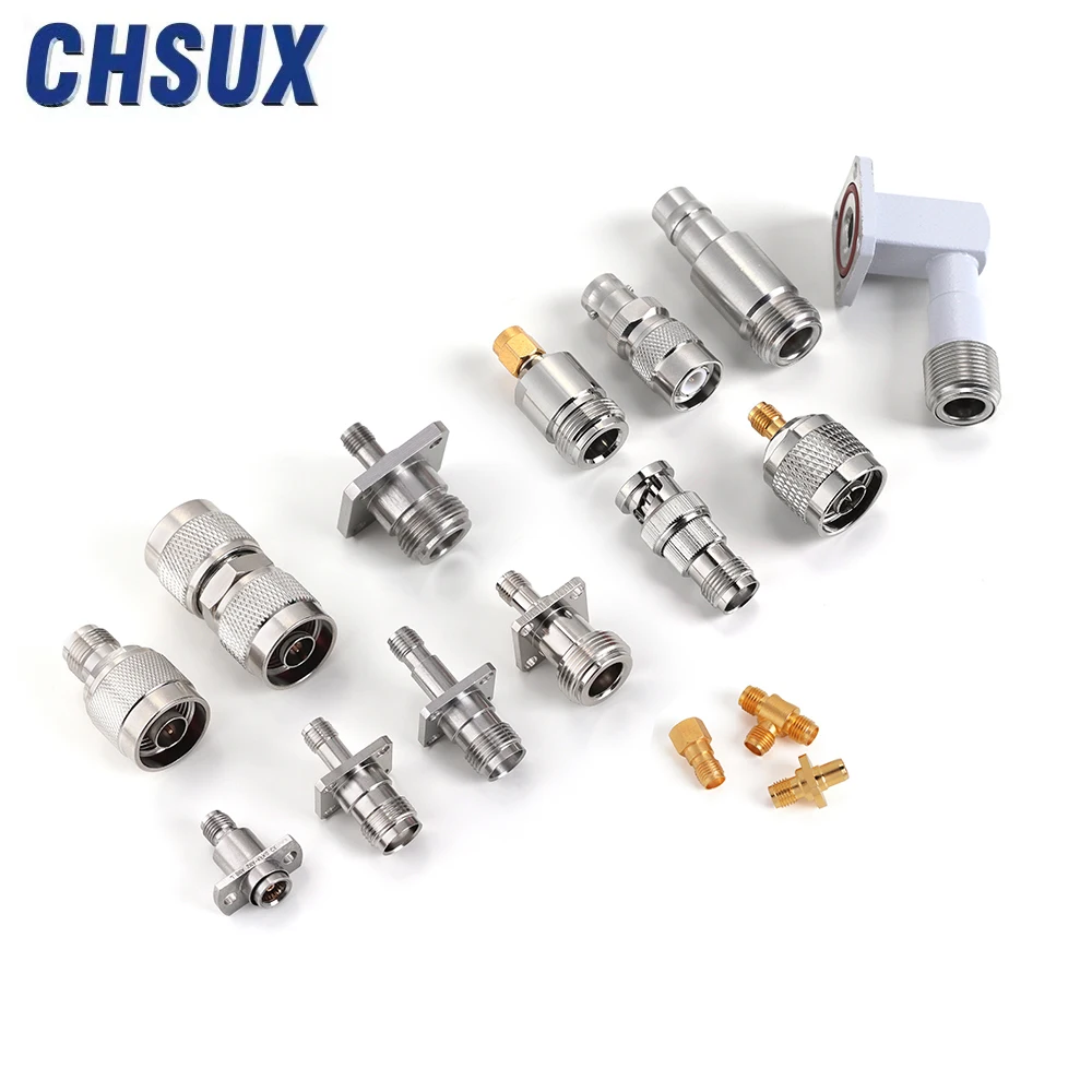 2 отверстия фланцевое крепление разъем BMA гнездовой адаптер SMA радиочастотный