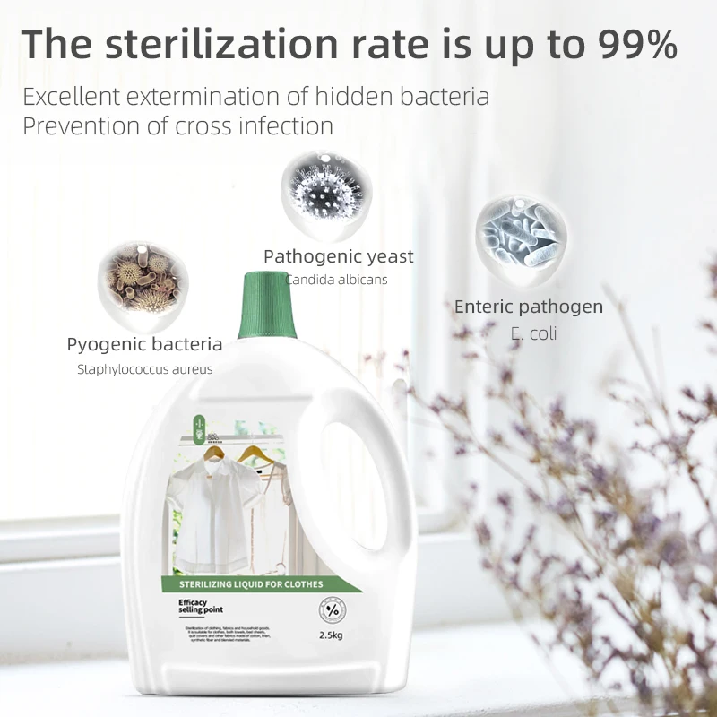 
Customized Clothing sterilization liquid Sterilization and mite removal 