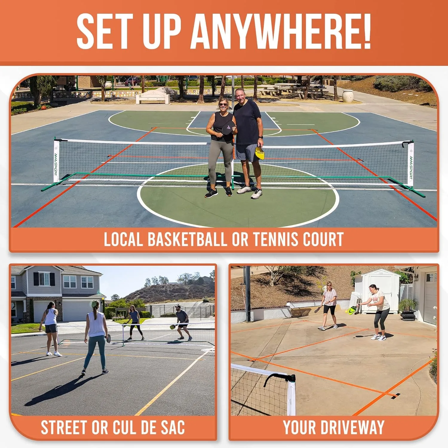 Portable Outdoor Pickleball Court Floor Marking Kit  Pickle Ball Flooring Markers Pickleball Paddle Game Boundary Lines