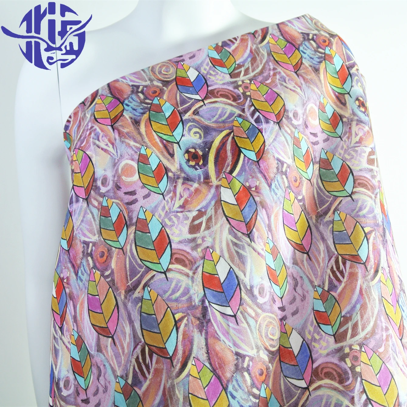 
High Quality Organic 100 Ramie Digital Printed Breathable Linen Fabric For Clothing 