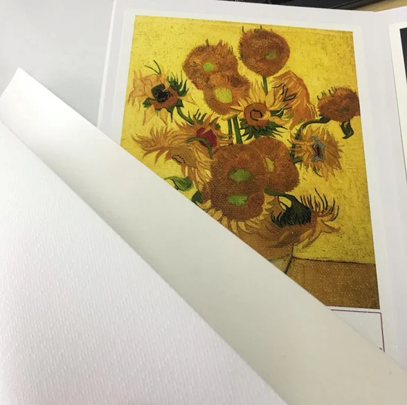 A4 Format Artist Inkjet Glossy Canvas Paper for Pigment or Dye Ink