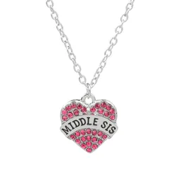 Creative College Graduation Gift Girlfriends And Friends Necklace Middle Sis Good Sisters Pendant