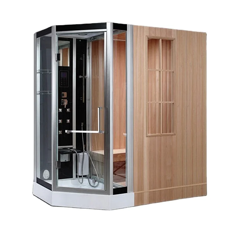 Double System Indoor Sauna And Steam Combined Rooms With Shower