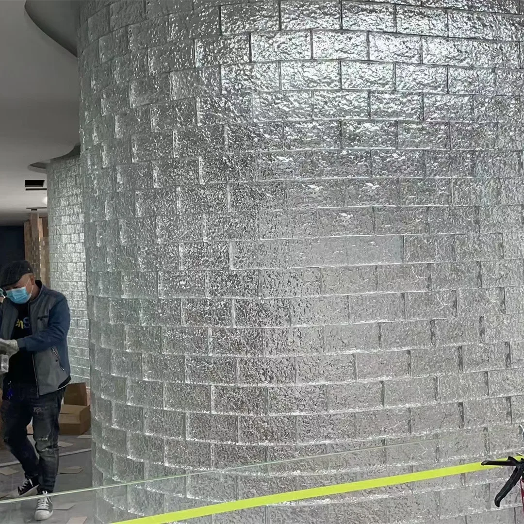 Glass block solid glass brick transparent high quality building decoration