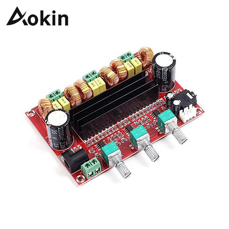  XH-M139 TPA3116D2 2*50W + 100W 2 1 канальная плата цифрового усилителя мощности 12V-24V широкое