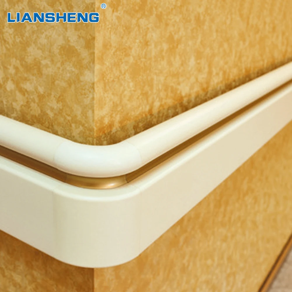 Hospital wall handrail China factory best quality Modern PVC Anti-collision Aluminum Hospital Corridor Handrail Channel Railing