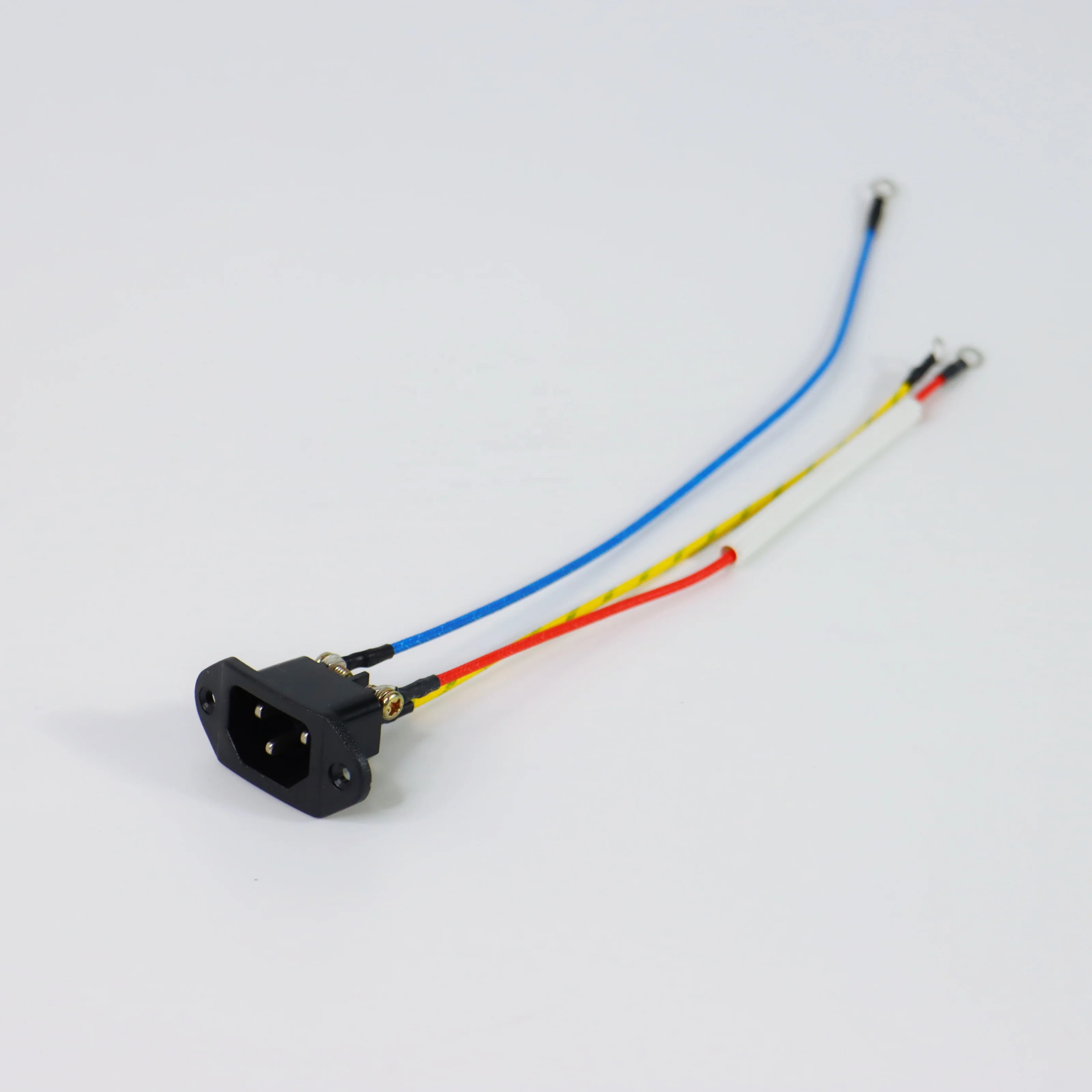 factory wholesale Plug Inlet Power Socket, three-pin rice cooker socket with wire
