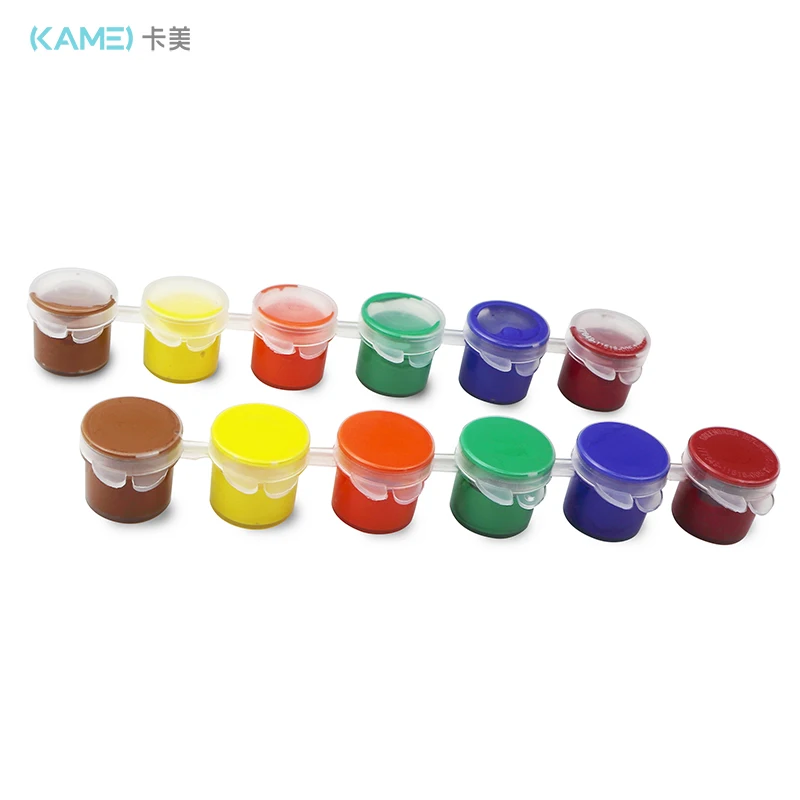 5ML DIY Artist Acrylic Paint Set 6 Color Paint Pot Strip for Classrooms School Arts and Crafts Paint