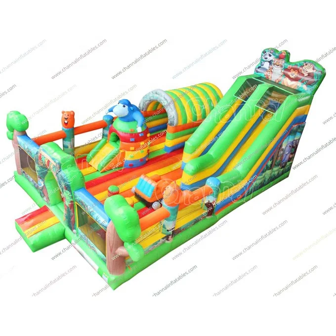 Прыгающая горка, детская игровая площадка, замок, комбинированное препятствие, парк развлечений, надувные животные, надувная игровая площадка, батут (1600323666685)