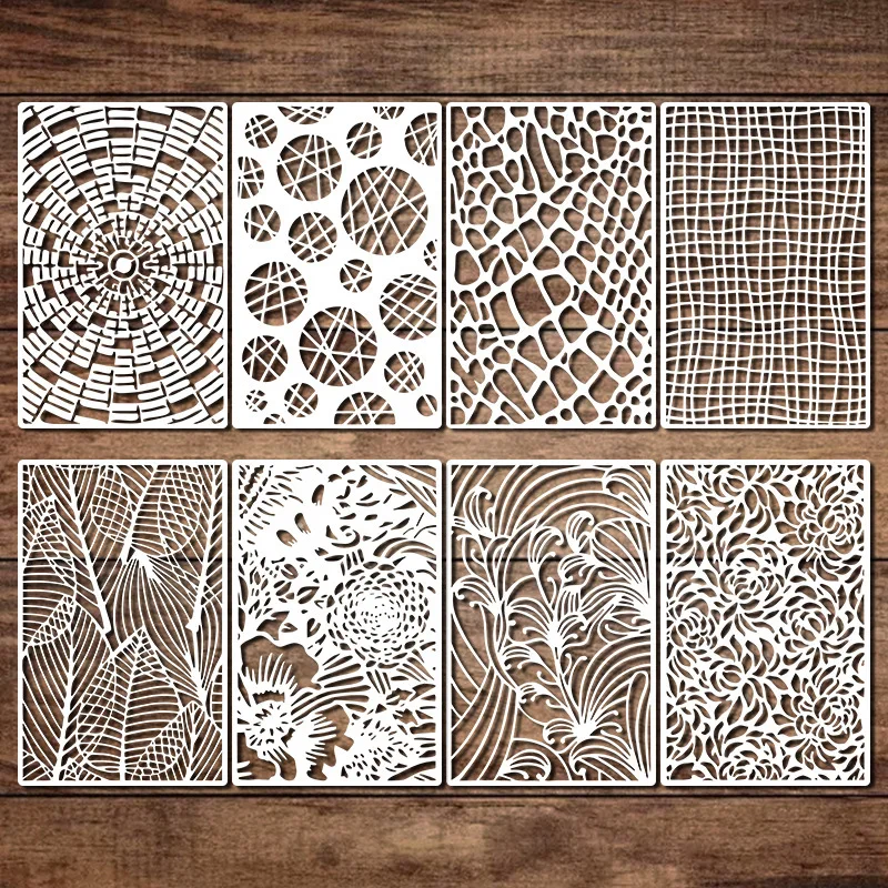 Цветочные трафареты 9 4*4 7 дюймов для рукоделия