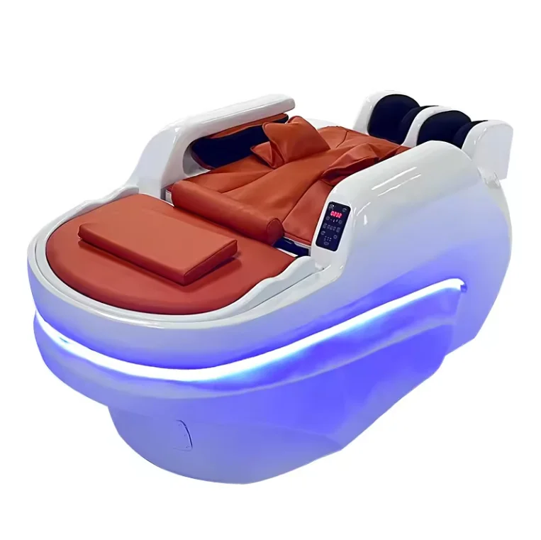 Luxury Professional steamer hair washing chair modern spa head water therapy massage shampoo bed