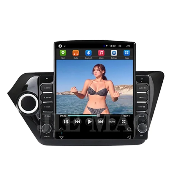 Tesla Vertical Android Car DVD Radio Video Player For Kia Rio 3 K2 2011-2019 Car Navigation Stereo Audio Multimedia System