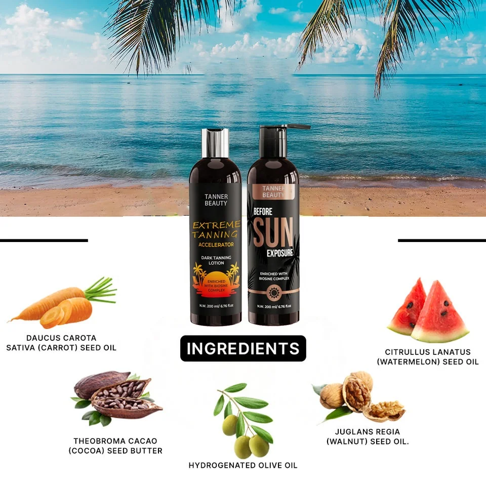 OEM/ODM Private Label sun tan лосьон для загара крем