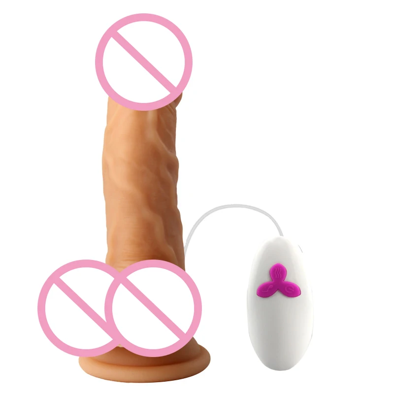 Produce 12 kinds of vibrating realistic female dildos of different sizes  plastic penis sex toys with remot control for women