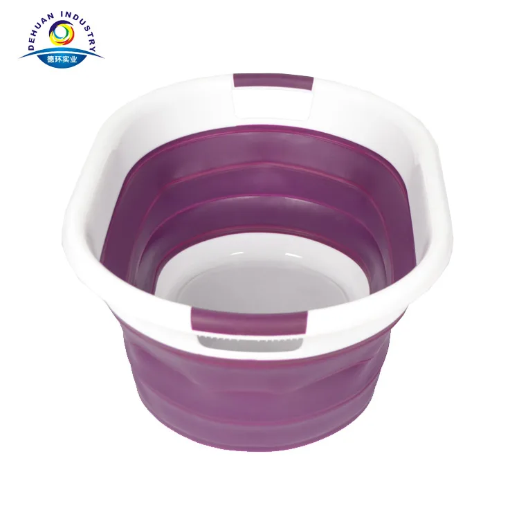 Корзина для стирки одежды складная силиконовая Пластиковая Складная корзина