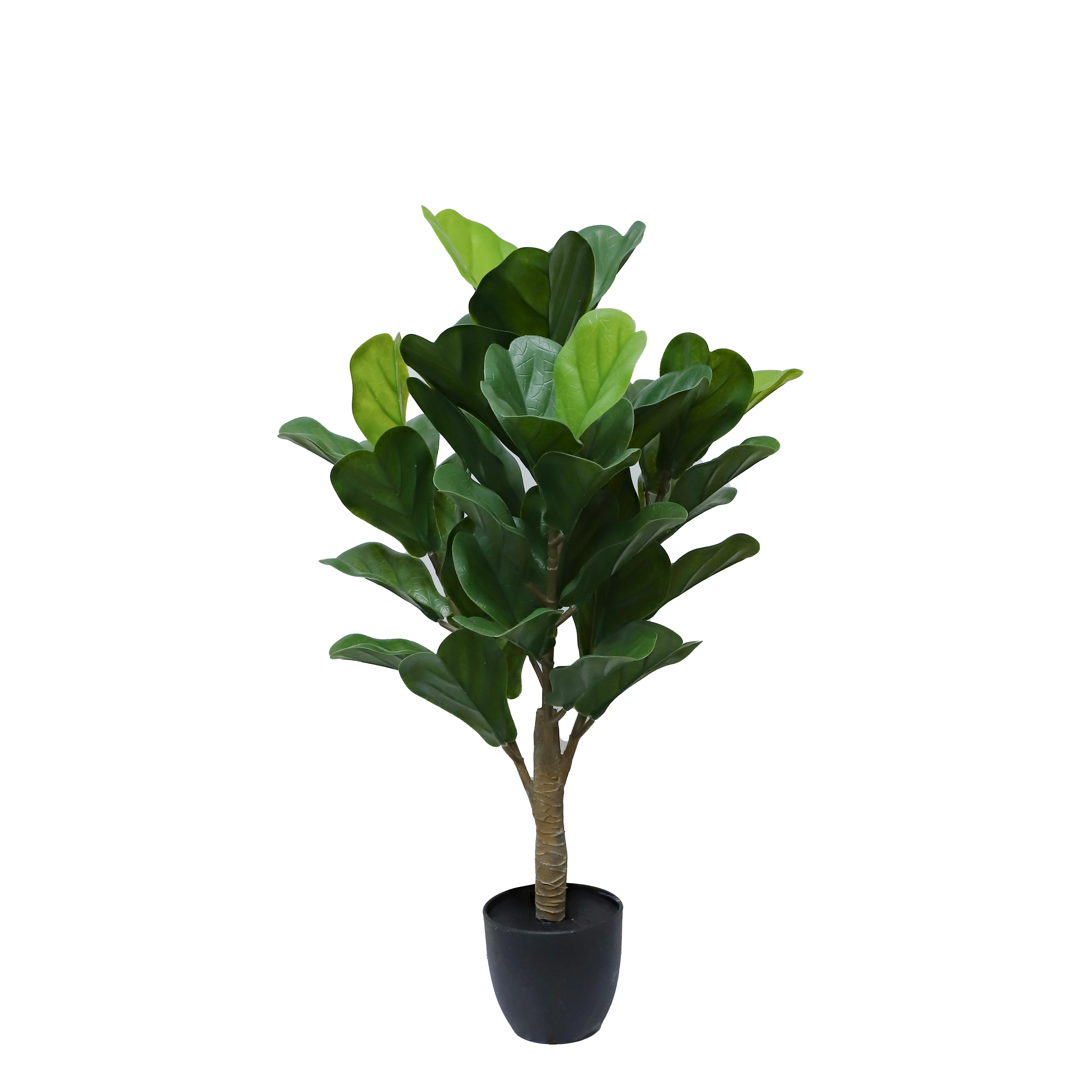 Best Selling Home Decor Artificial Bonsai Plants & Greenery Synthetic Real Touch Fiddle Leaf Fig Tree Sun-Resistant Ficus tree