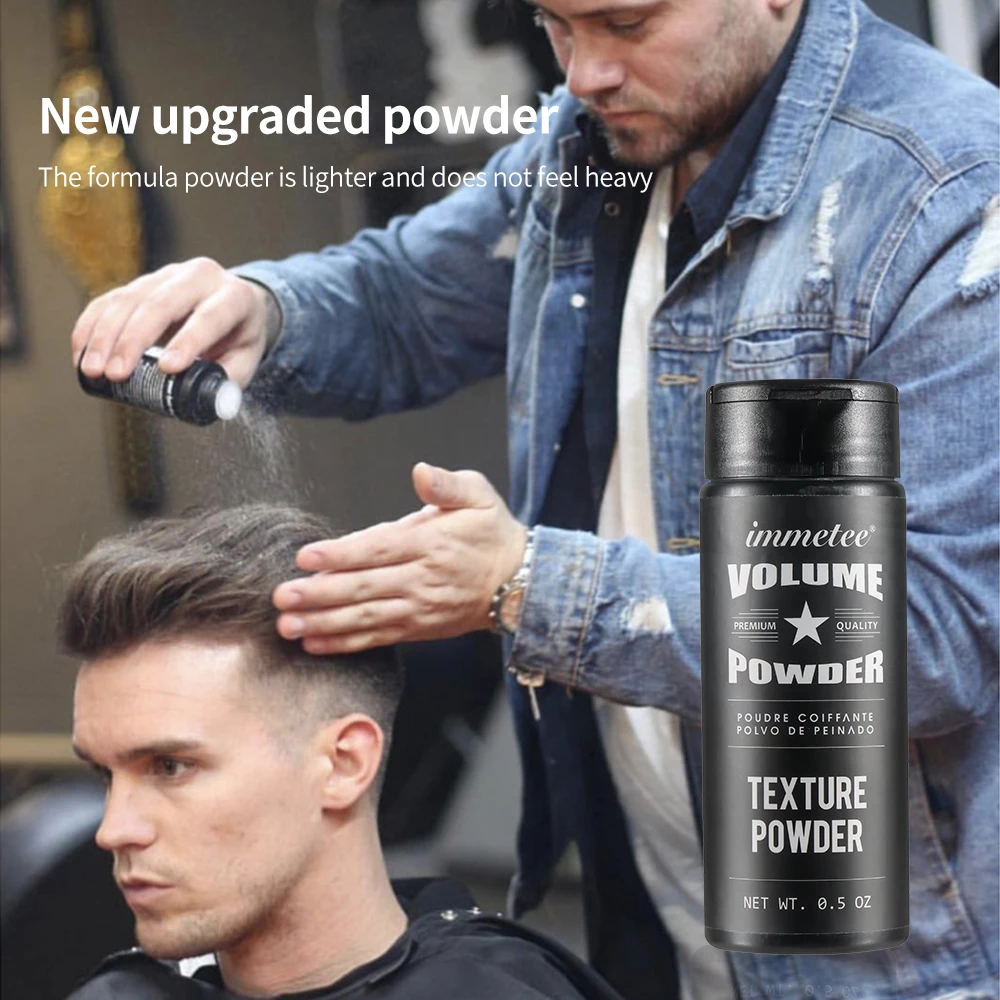 Immetee Free Sample White Color Dry Hair Powder Texture Powder Oil Control  Hair Powder For Man Hair Style