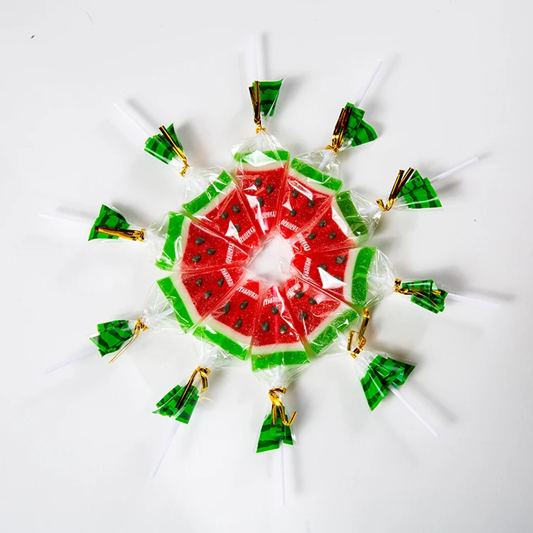 
Wholesale cheap watermelon soft candies fruit flavored candies 