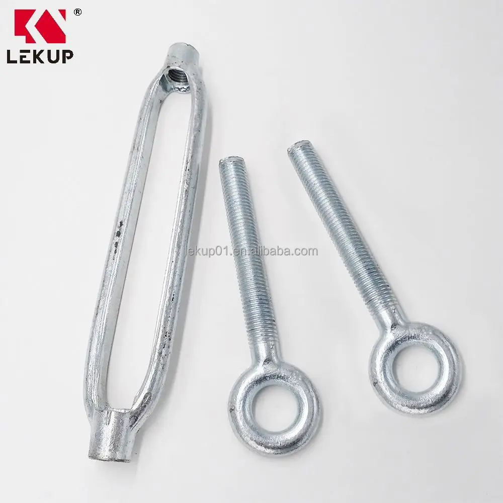 JIS Type Cable Turnbuckle Galvanized Frame Turnbuckle with Eye and Eye Heavy Duty Turnbuckle for Cable Wire Rope Tension