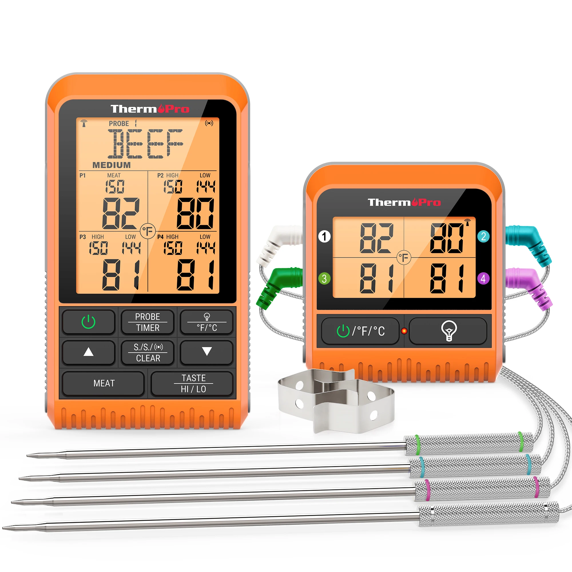 ThermoPro TP-29 150M Digital Meat Cooking Wireless Kitchen Thermometer with 4