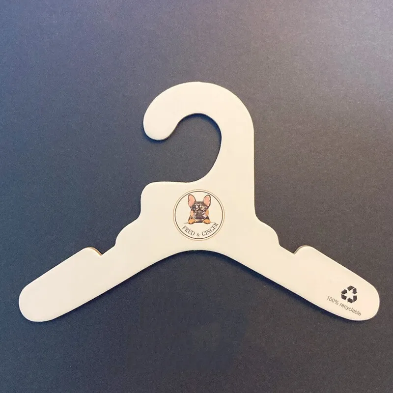Lavinia Wholesale Eco Recyclable Paper Cardboard Hangers Custom Pet Baby Cardboard Hangers