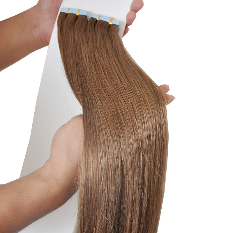 
30 inch Remy Invisible Tape Hair Extensions Adhesive 