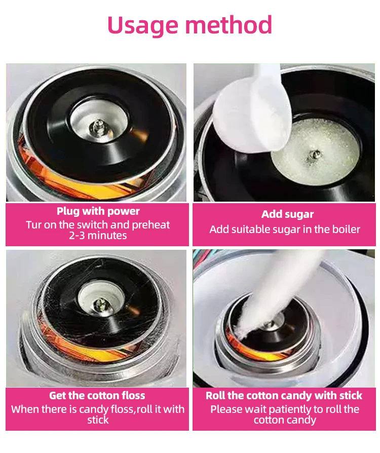 Portable Marshmallow Making Machine Home Automatic Electric DIY Sweet Candy Floss Sweet Mini Marshmallow Making Machine Kids Gif