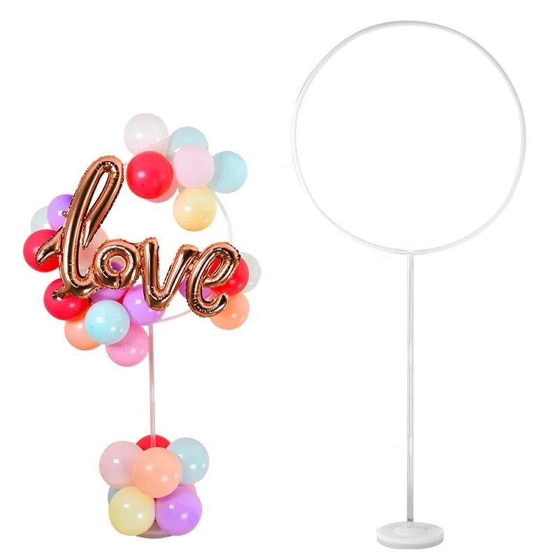 Floating Column Support Ring Balloon Garland Sky Circle Birthday Wedding Party  Decoration Balloon Stands