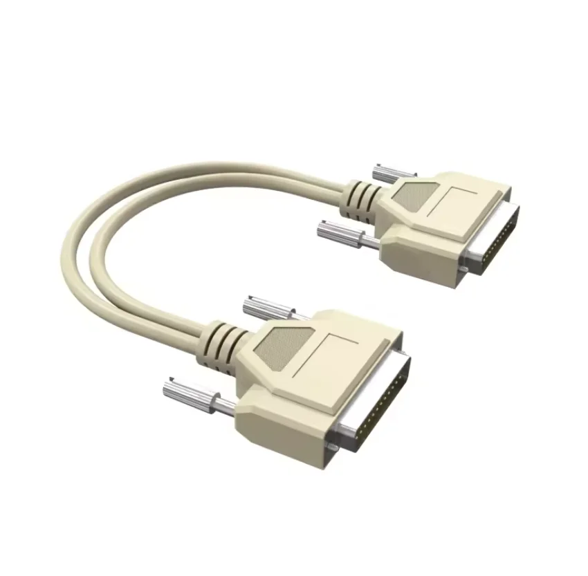 DB 25 Cable Male Extension Straight Through 25 Pin RS232 Serial Null Modem Cable Compatible Devices Computer TV Electronic