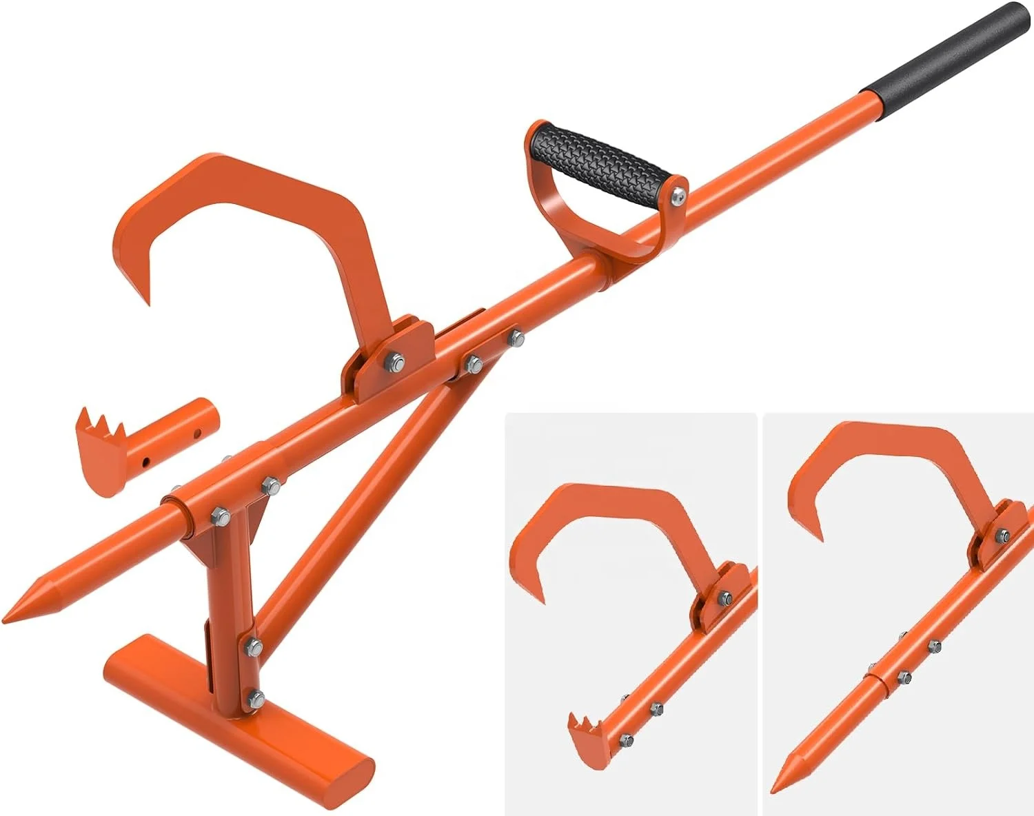 45inch Four Function Usage Cant Hook Logging Tools Log Tools  Steel Timberjack Log Lift Jack Stand for Cant Hook