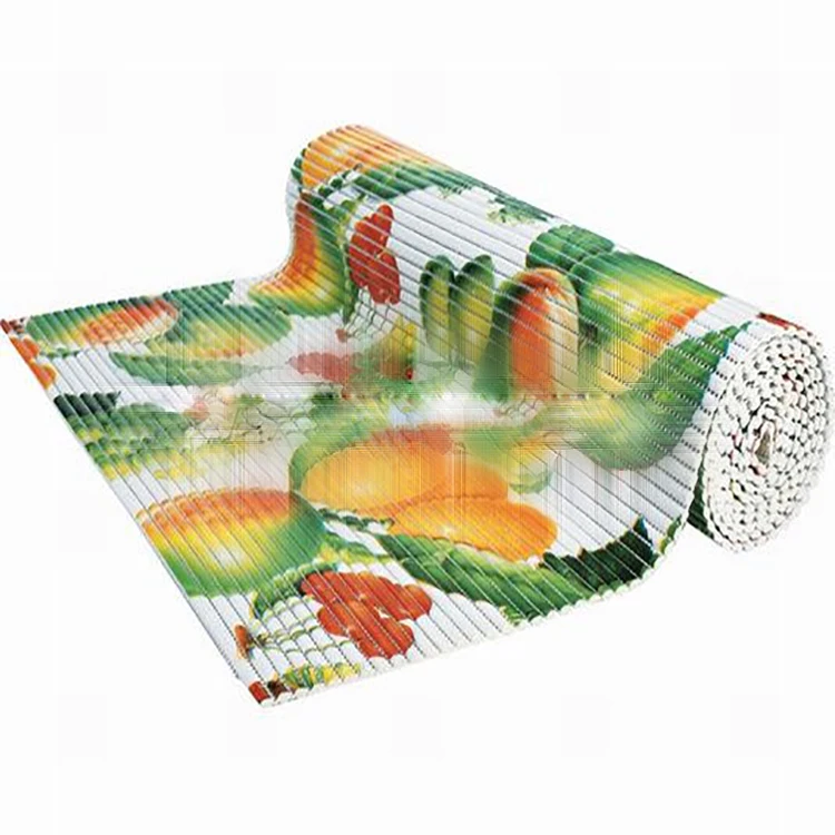 Wholesale high quality Home area rug floor carpet PVC printed anti slip mat rolls