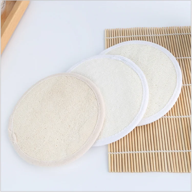 Natural Cleaning Loofah Facial Cleaning Makeup Remover Scrubber Sponge Pads