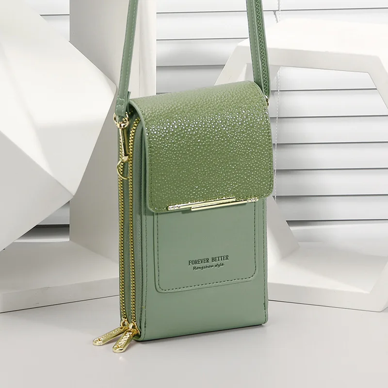 Waterproof phone bag for women  touch screen phone purses bag cash card holder crossbody shoulder wallet bag