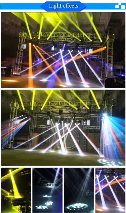 MITUSHOW 295W RGBW Beam Spot Moving Head Light Event Stage Lighting Equipment For Theaters Concerts KTV Night Clubs