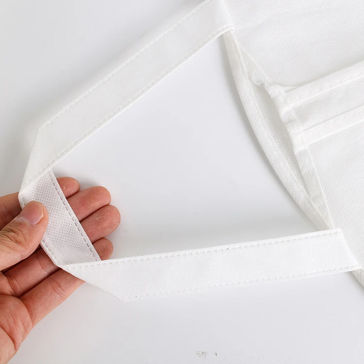 S&J Classic Eco friendly Custom Non Woven Clothing Garment Suit Bag Dustproof Clean Convenient Handle Design