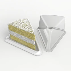 Eco friendly biodegradable customized compostable bagasse tomato clear food sandwich cake packaging blister box tray design