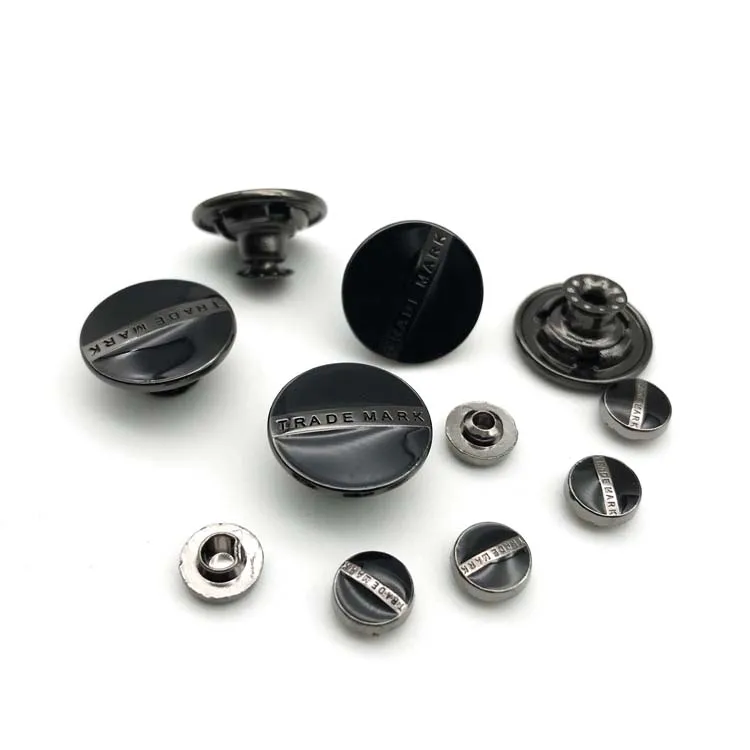 Professional production of garment rivet buckle custom jeans rivet zinc alloy/non embroidered steel decorative metal rivet