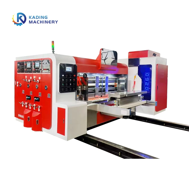 High Feeding Speed Corrugated Paperboard Boxes Printer With Automatic Die Cutter And Slotter