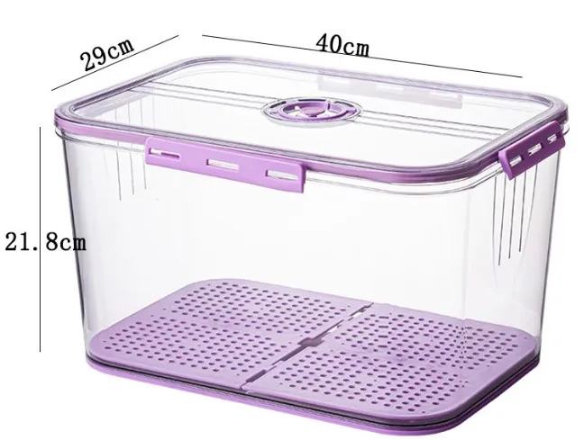 Vegetable Storage Containers for Fridge, Produce Saver Containers Refrigerator Organizer Bins Plastic Produce Keepers