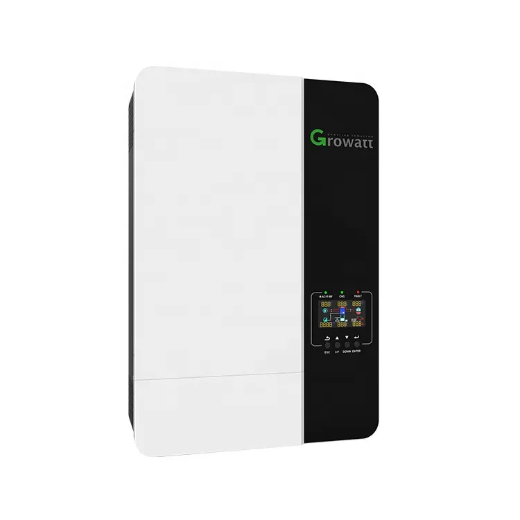 Growatt SPF 5000ES Solar Power Off-grid Inverter 5KW 48V 80A Built-in MPPT Solar Charge Controller