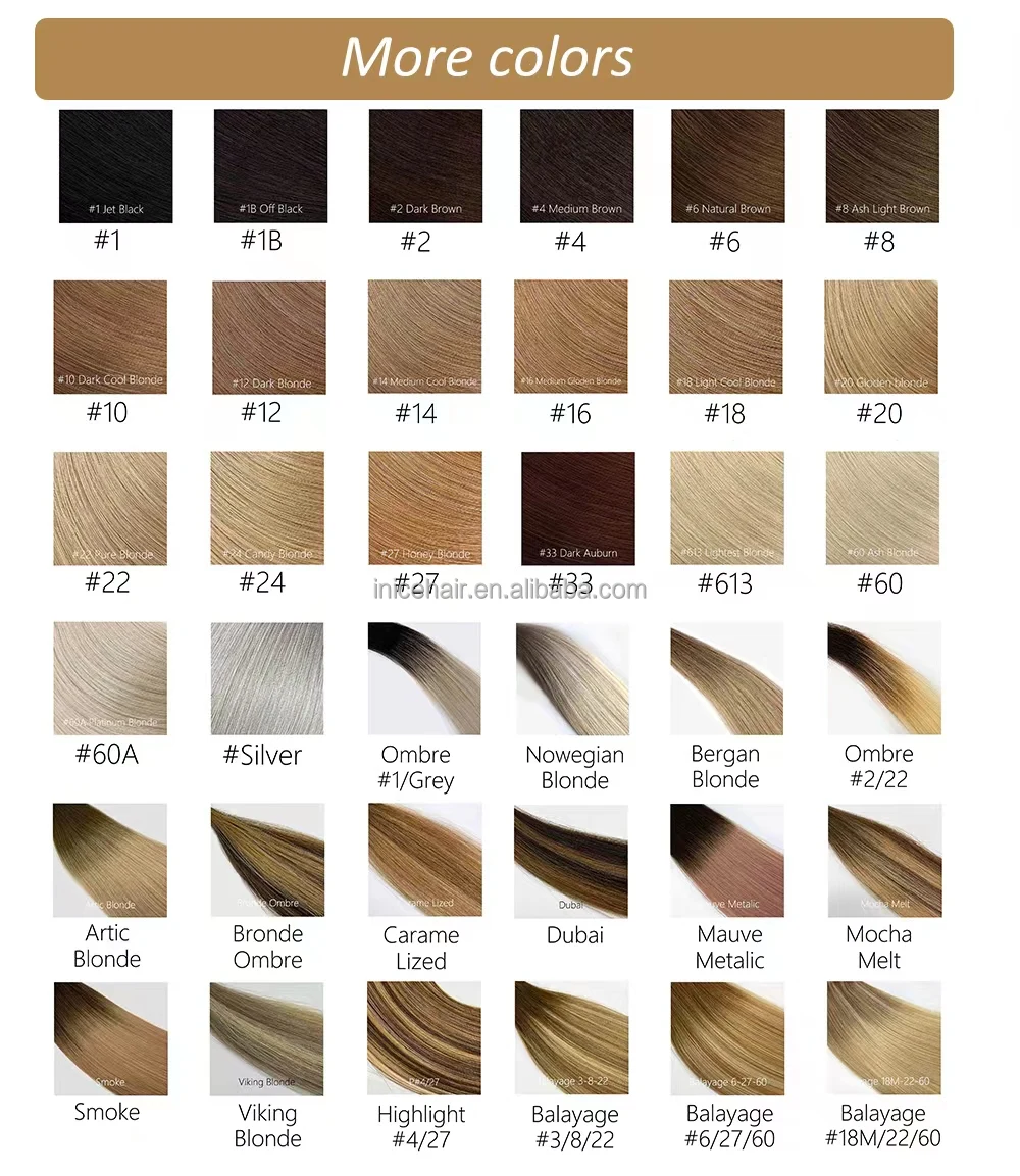 Inice double drawn raw burmese curly hair tape in, long straight mini tape in real human hair extensions