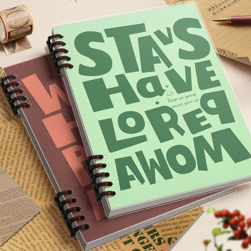 American Loose-Leaf Detachable A5 B5 Waterproof Customized Sprial Notebook With Logo