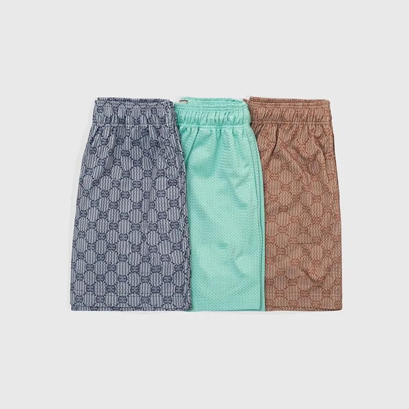 5 inch inseam  Logo Custom Mens 100%Polyester Quick Dry Pocket Knitted Mesh Training Running Basketball Shorts