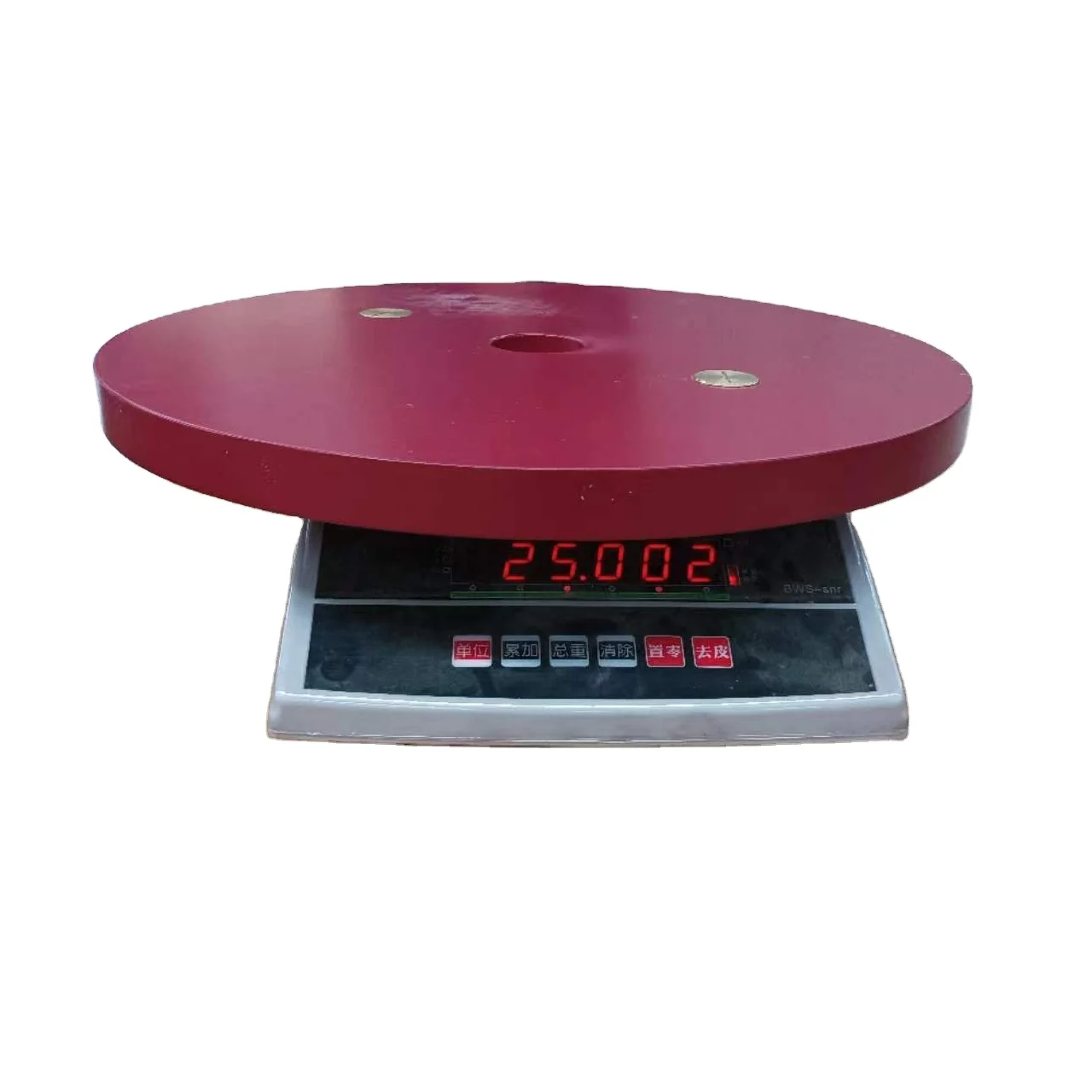 Calibrated steel power lifting barbell weight plates