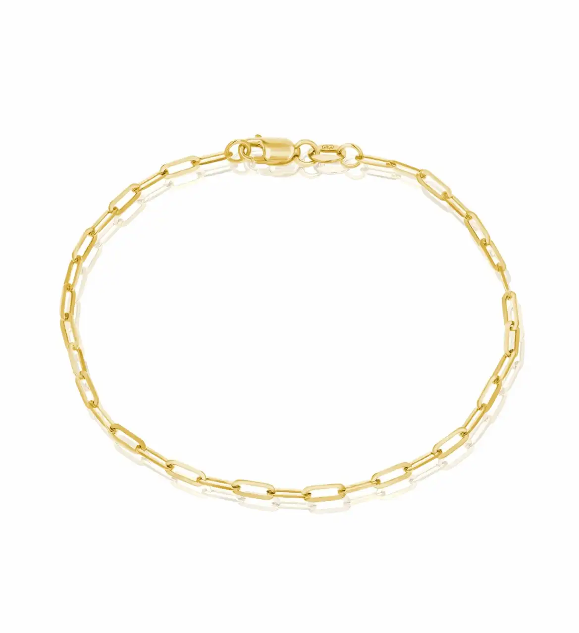 Delivery Fast 14K Gold Flat Curb Mini Link Large Oval Cable Large Link Large Box Chain Small Link Bracelet