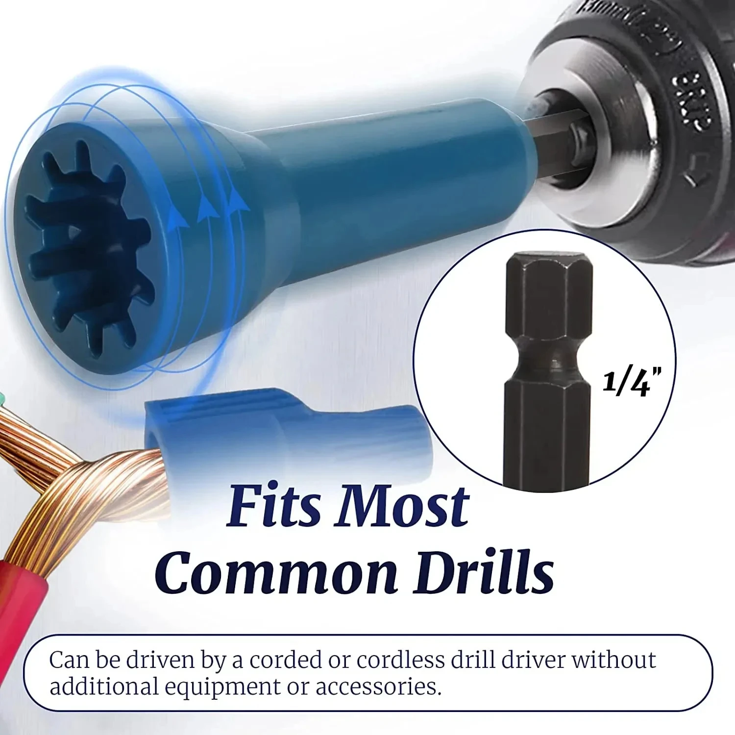 Electric Wire Twisting Power Professional Electrician Accessories Hand Tools Electric Wire Swivel Winding Connector Crimping