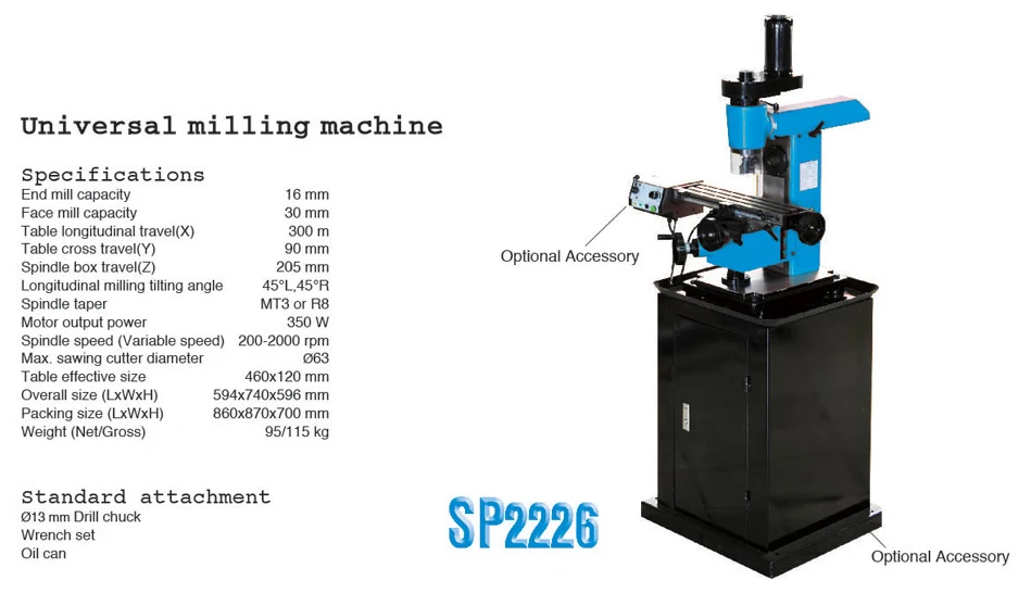 7045 сверлильный и фрезерный станок zx45 SP2208 45