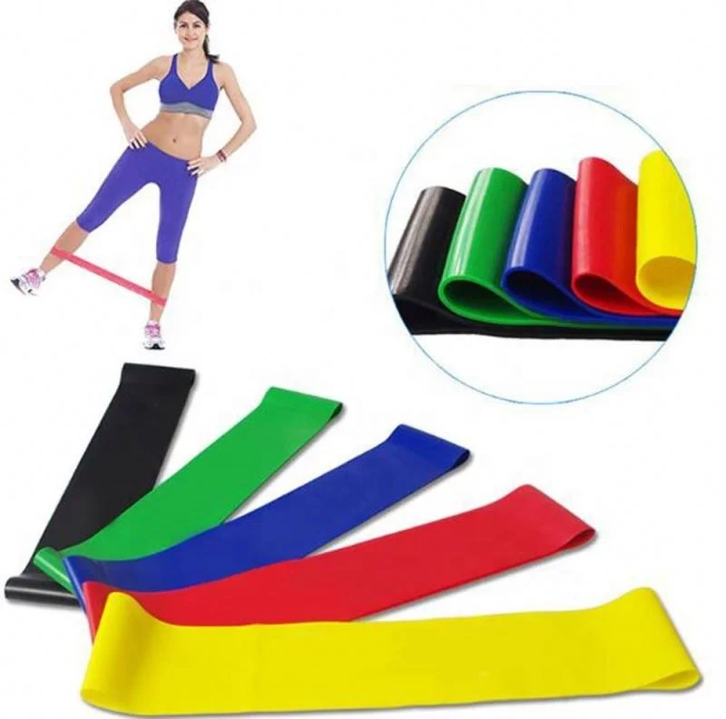  Exercise Fitness Resistance Latex Mini Loop Band 5pcs Set For Home