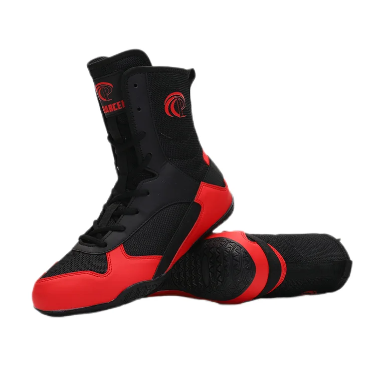 Custom New Style Colorful Breathable Mesh Professional Bodybuilding Gym Boots Boxing Shoes For Men